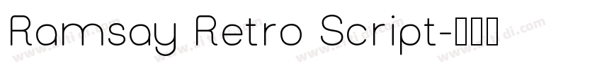Ramsay Retro Script字体转换